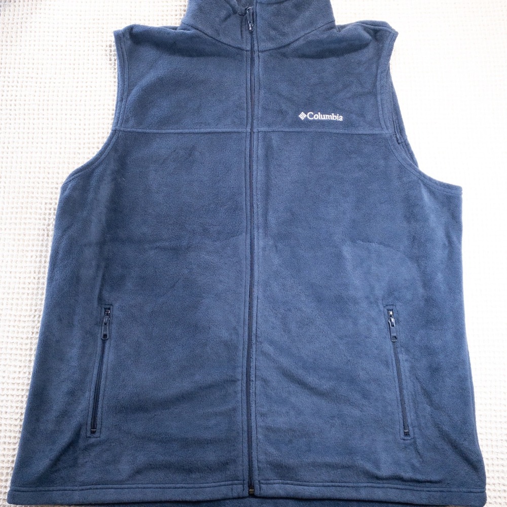 Columbia Mens Steens Mountain Fleece Vest Navy Blue 3XT Tall 1706133-465